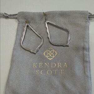 Kendra Scott Silver Teardrop Earrings